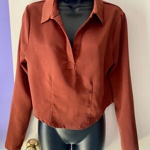 HYFVE Rust Blouse  Size M